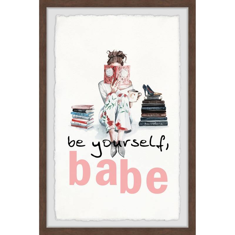 Be Yourself Babe IV Framed Wall Art, Elegant Home Touch - Sophisticated Artwork for Refined Décor