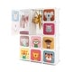 preview thumbnail 2 of 68, Kids Wardrobe Closet with Hanging Section and Cute Doors White-12-Cubes
