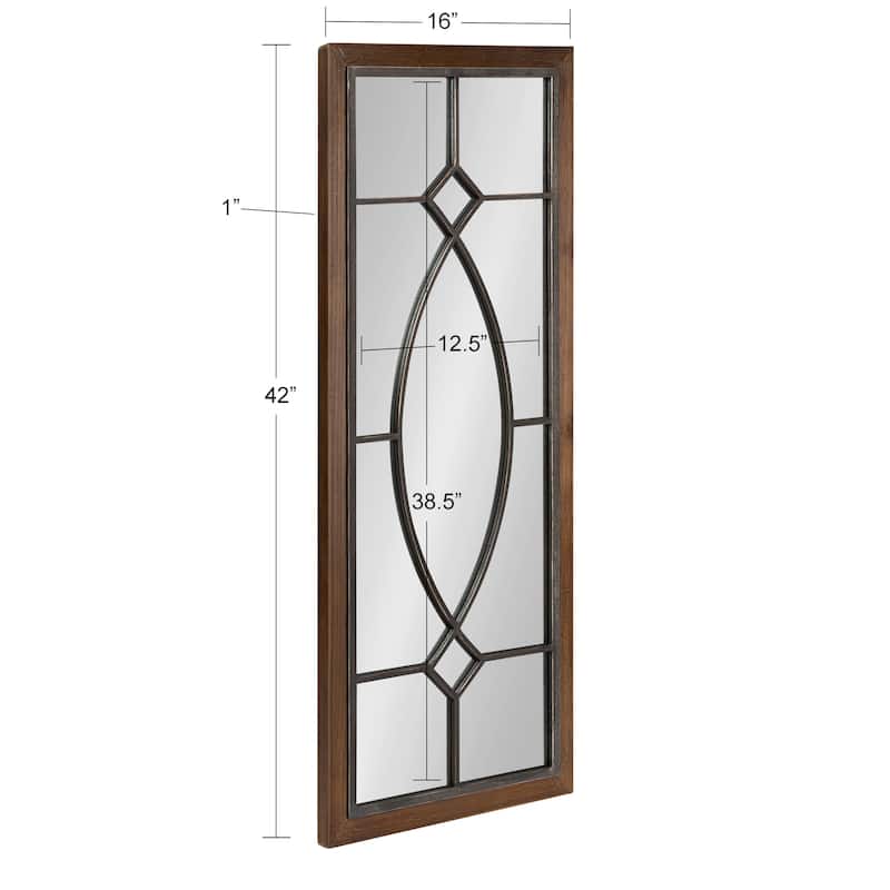 Kate and Laurel Bakersfield Wood Framed Mirror