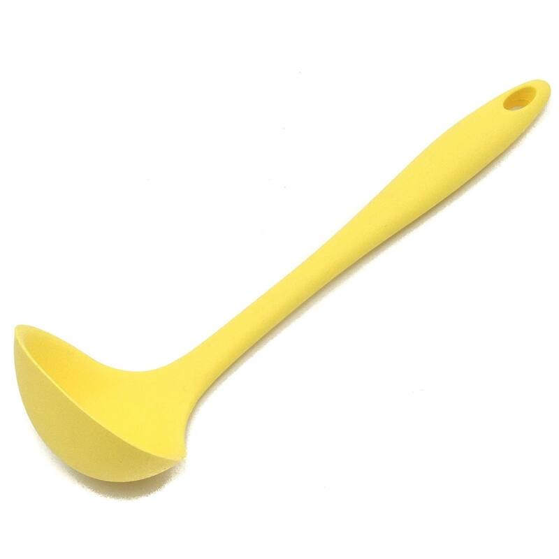 Chef Craft 11.5" Premium Heat Resistant Silicone Cooking / Serving Ladle - Yellow