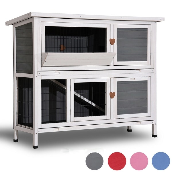 Lovupet 40" Sturdy Wooden Chicken Coop Rabbit Hutch Small Animal House Pet Cage 0323L. Opens flyout.