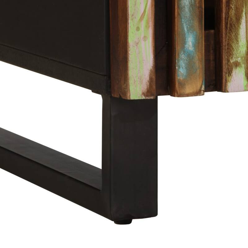 vidaXL Coffee Table Reclaimed Finish Solid Acacia Wood Medium - 20.1 x 31.5 x 15.7 in