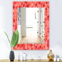 Designart Triangular Spacy Spheres 4 Mid Century Mirror Decorative Mirror On Sale Overstock 28003521