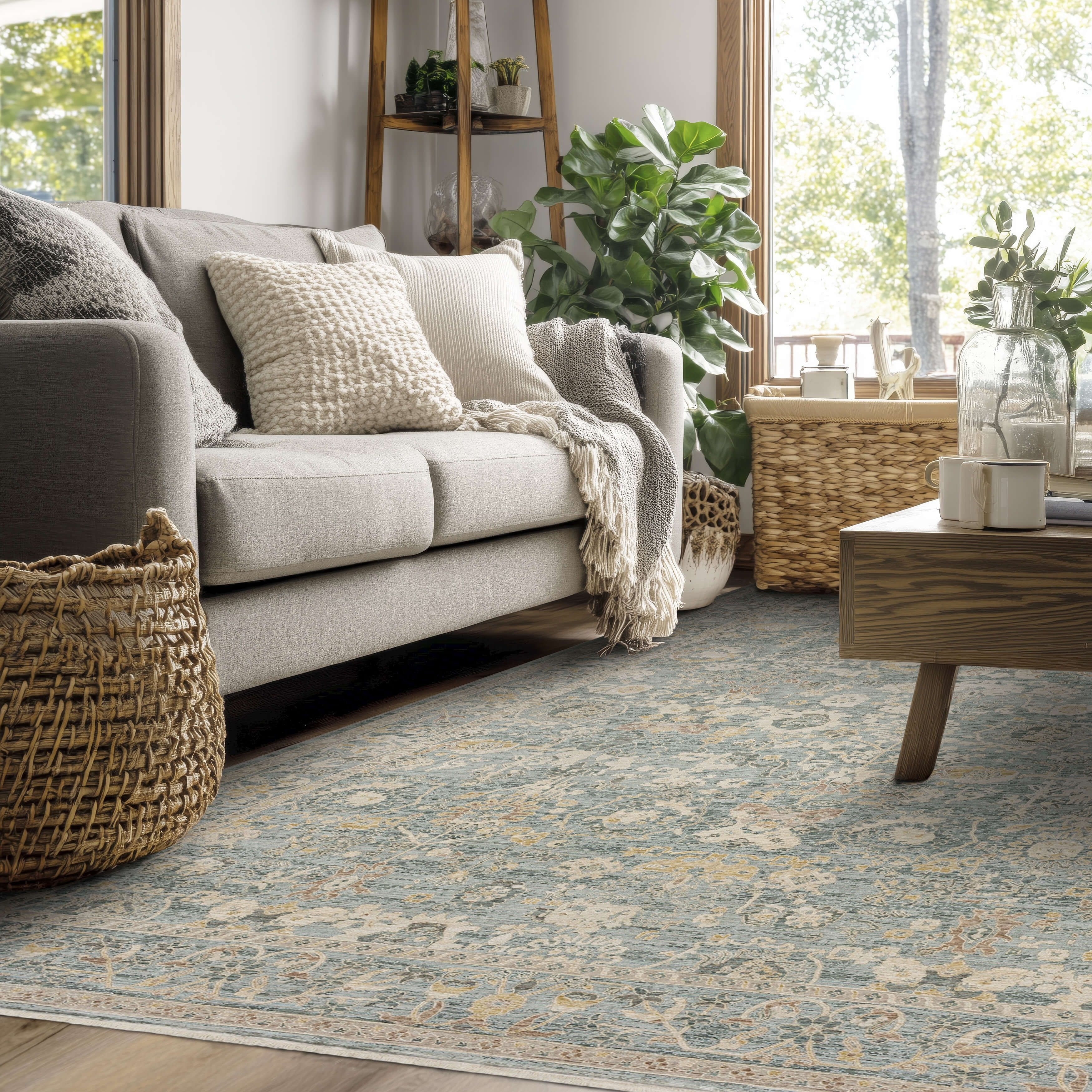 Karastan Rugs Bedfordshire Beachglass Area Rug - Overstock - 43484679