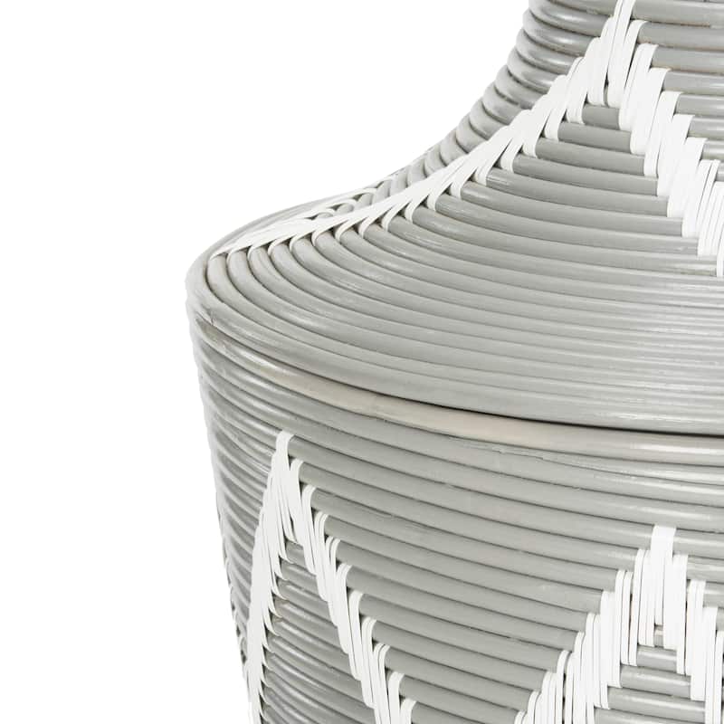 SAFAVIEH Verbena Rattan Jar Basket - 20.8" x 20.8" x 34.2" - 21Wx21Dx34H