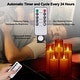 preview thumbnail 4 of 17, Flickering Flameless Candles Acrylic Shell Pillar 3D Wick LED Candles with Timer for Wedding Christmas Home Decor Set of 5