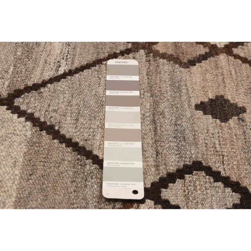 Sivas Taupe Kilim 5'10" x 8'1" - 5'10 x 8'1