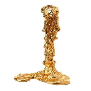 Drip Candle Holder Gold L - Bed Bath & Beyond - 44041595