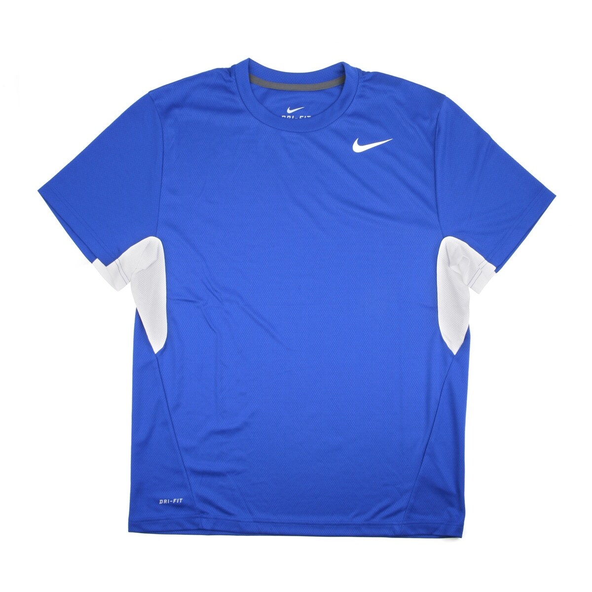 Shop Nike Men's Vapor Blue/White Dri-FIT Tee Shirt - Medium - Free ...