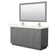 Option Dark Gray, Gold Trim, Giotto Quartz Top
