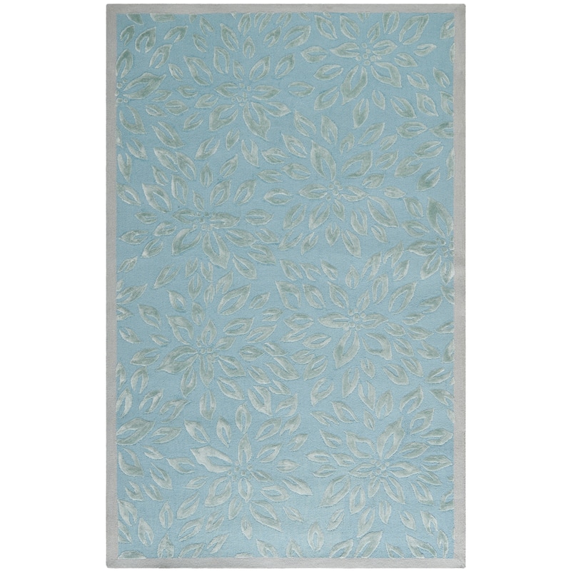 SAFAVIEH Handmade Pagona Modern Wool Rug - 2'3" x 8' Runner - Blue/Grey