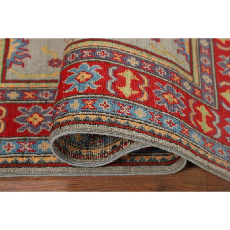 Kazak Accent Rug Handmade Wool Carpet - 3'3" x 4'11"