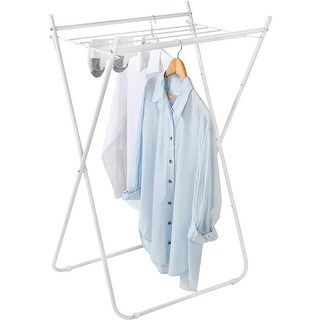 Easy Fold Folding Metal Drying Rack, White - 27