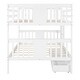 preview thumbnail 5 of 25, Full over Full Bunk Bed with Under-Bed Drawers and Ladder for Bedroom, Guest Room Furniture