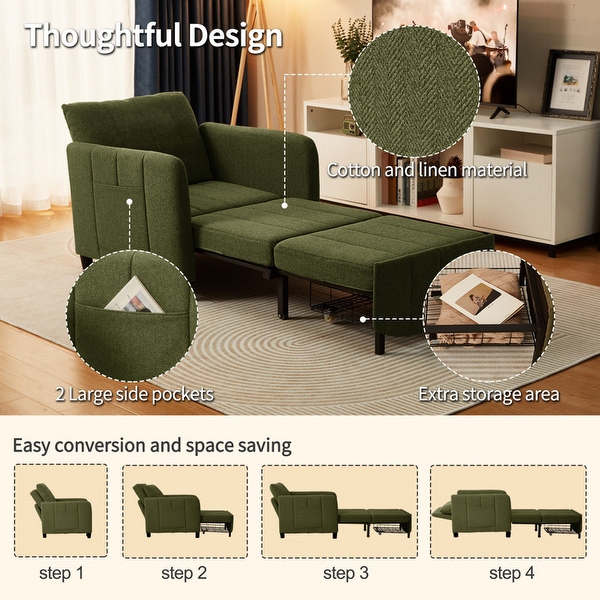 Bed with recliner and desk discount