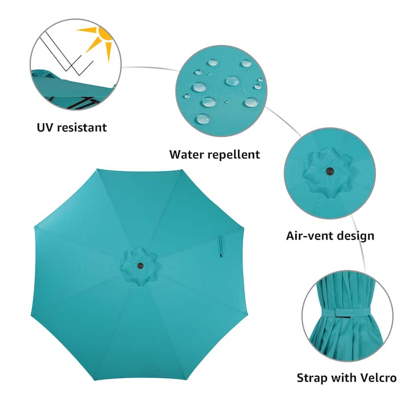 11ft Patio Market Umbrella with Crank