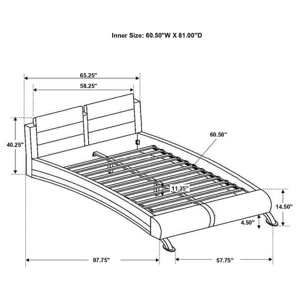 dimension image slide 0 of 16, Jeremaine Bedroom Set with Plank Headboard White