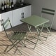 preview thumbnail 13 of 31, 3 Piece Patio Bistro Set of Foldable Square Table and Chairs