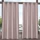 preview thumbnail 23 of 33, ATI Home Delano Indoor/Outdoor Grommet Top Curtain Panel Pair 54X108 - Blush