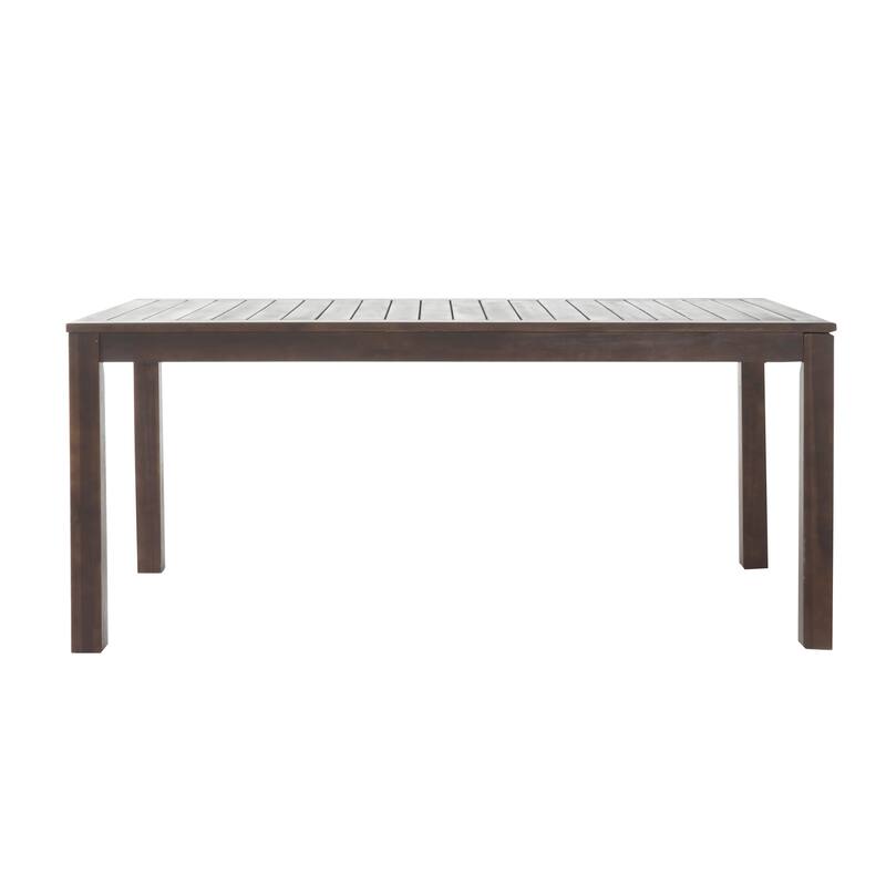 Manila Outdoor Dark Brown Acacia Wood Dining Set by Christopher Knight Home - N/A
