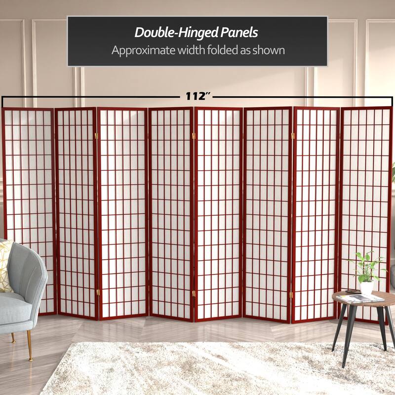 Wood and Rice Paper Windowpane Shoji Screen (China)