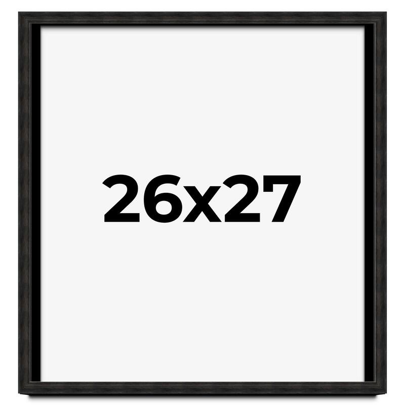 26x27 Shadow Box Black Rustic Barnwood Display Frame | 1.125 Inch