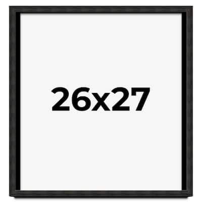 26x27 Shadow Box Black Rustic Barnwood Display Frame | 1.125 Inch