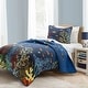 preview thumbnail 6 of 4, Ocean Navy Blue Clown Fish Coral Reef Reversible Quilt Set Twin