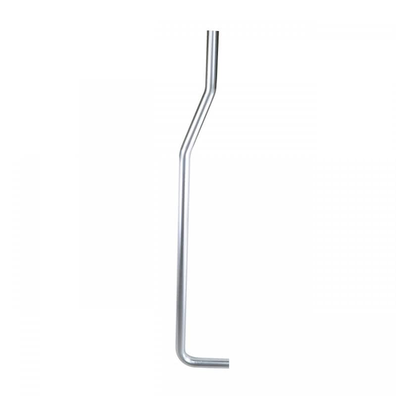 Satin Nickel Brushed L Flush Pipe For Rear Entry High Tank Toilet Renovators Supply