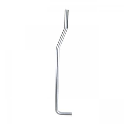 Satin Nickel Brushed L Flush Pipe For Rear Entry High Tank Toilet Renovators Supply