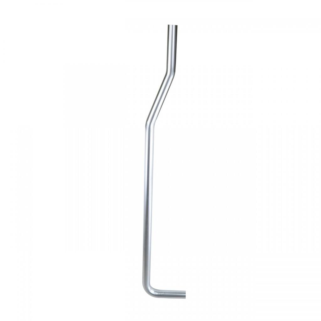 Satin Nickel Brushed L Flush Pipe For Rear Entry High Tank Toilet Renovators Supply