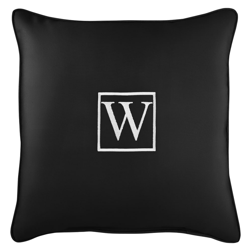 Monogram Corded Single Square Pillow by Havenside Home