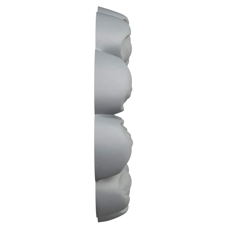 9 5/8"OD x 1 1/2"P Caiden Ceiling Medallion - 9 5/8"OD x 1 1/2"P