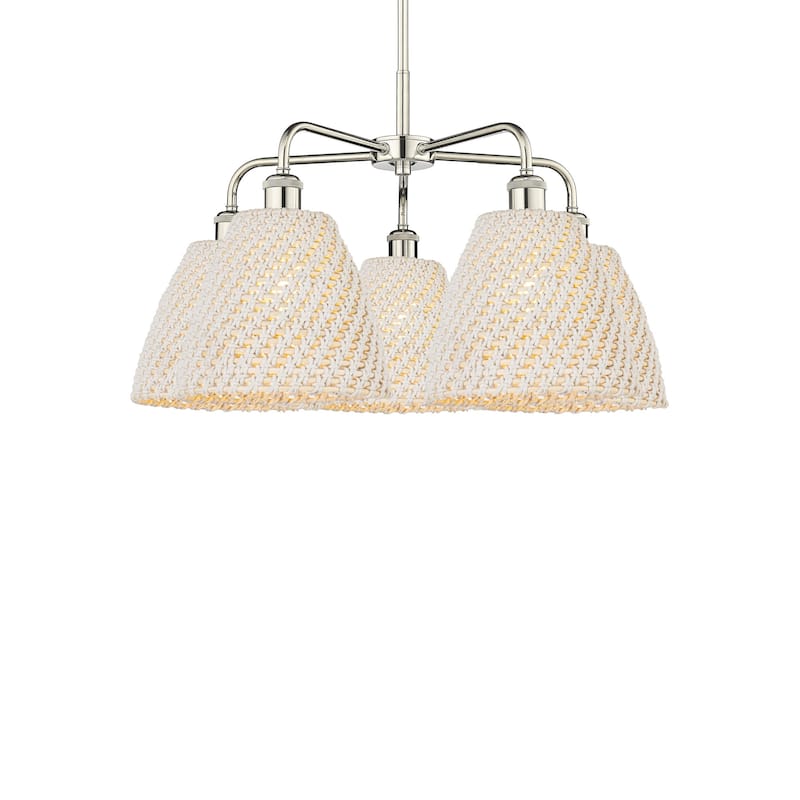 Innovations Lighting 516-5CR-17-28 Bristol Natural Chandelier Bristol - Polished Nickel / Natural