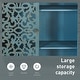 preview thumbnail 11 of 14, PHI VILLA 2-door Retro Antique Hollow-Carved Storage Cabinet