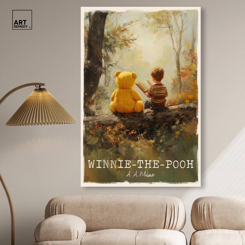 Classic Winnie the Pooh Canvas by Art Remedy, Gallery Wrapped