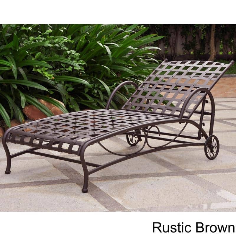 Santa Fe Nailhead Multi-position Chaise Lounge