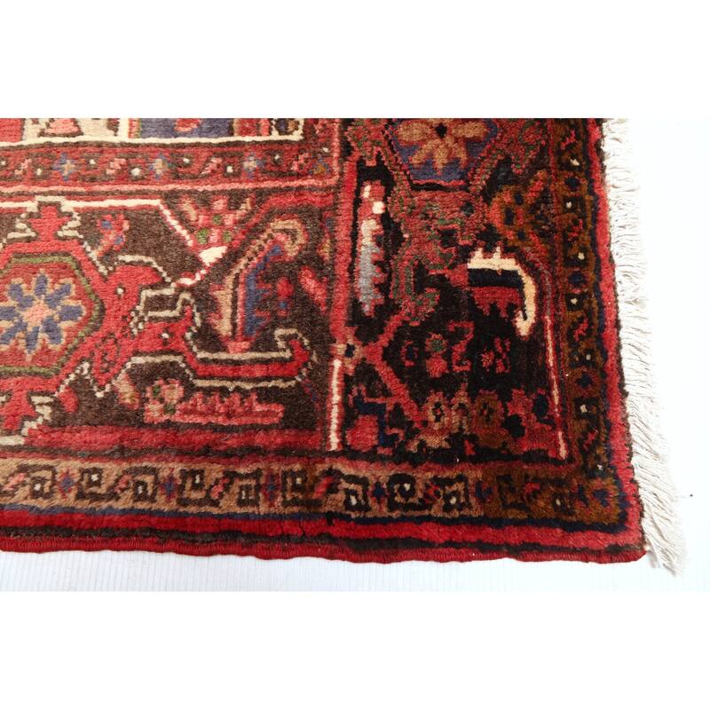 ECARPETGALLERY Hand-knotted Sarabi Red Wool Rug - 8'4 x 11'0