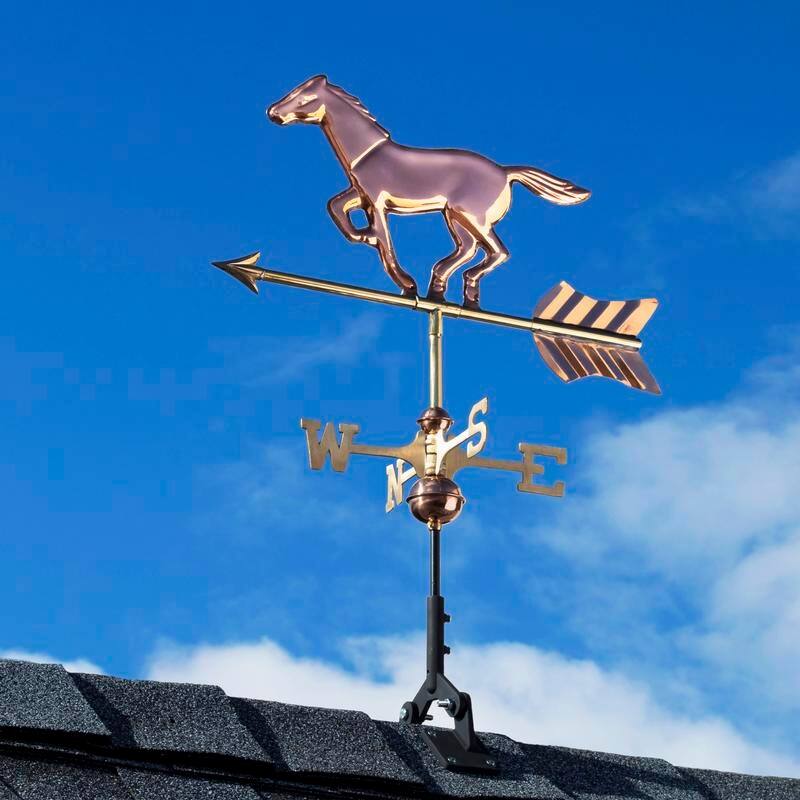Horse Garden Weathervane with Garden Pole by Good Directions