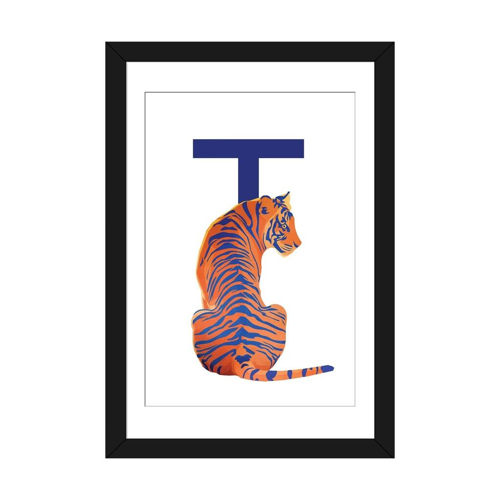 iCanvas "T - Tiger" by Goed Blauw