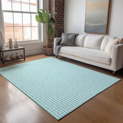 Premium Washable Super Soft Modern Houndstooth Mayfield Rug