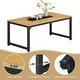 preview thumbnail 11 of 16, Industrial Rectangular Dining Table for 6-8 People