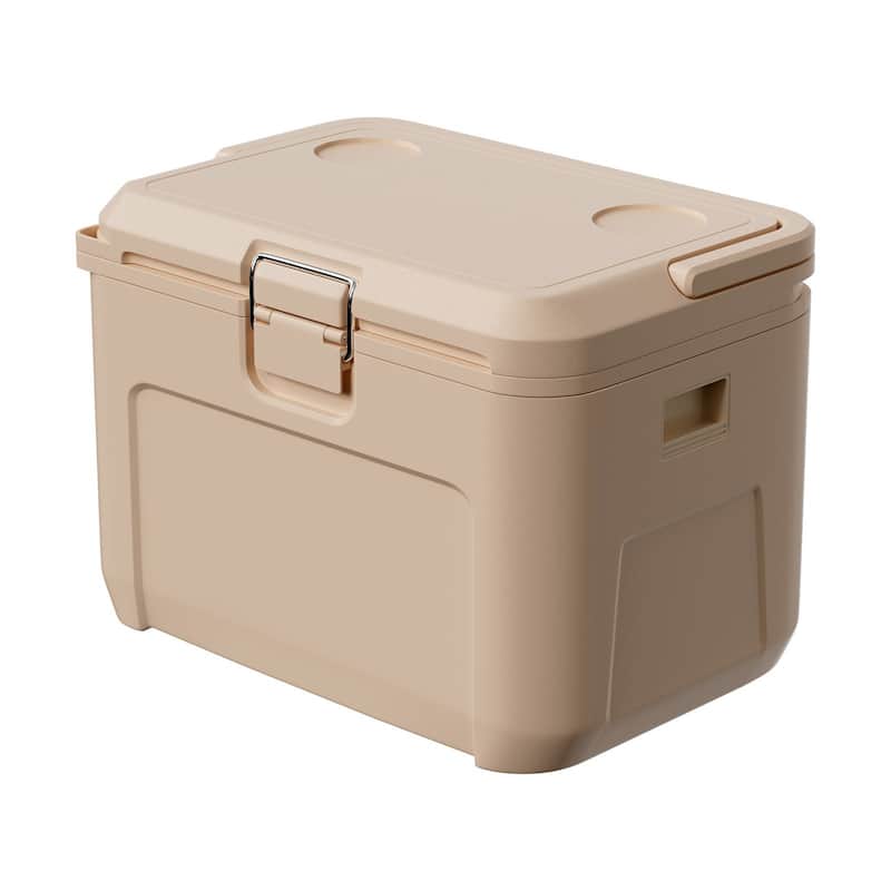 Portable Cooler 16.5 QT with Cup Holder 23 Can Capacity for Outdoors - 15.9 x 10.6 x 11.4 in