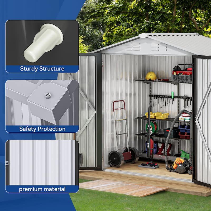 6 X 4FT Outdoor Storage Shed - 6*4 FT