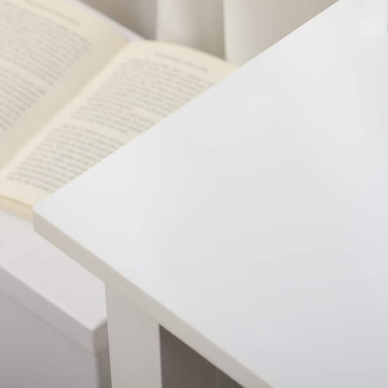 HOMCOM Home Office Desk with Storage & Corkboard
