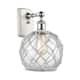 Option White and Polished Chrome / Clear Glass