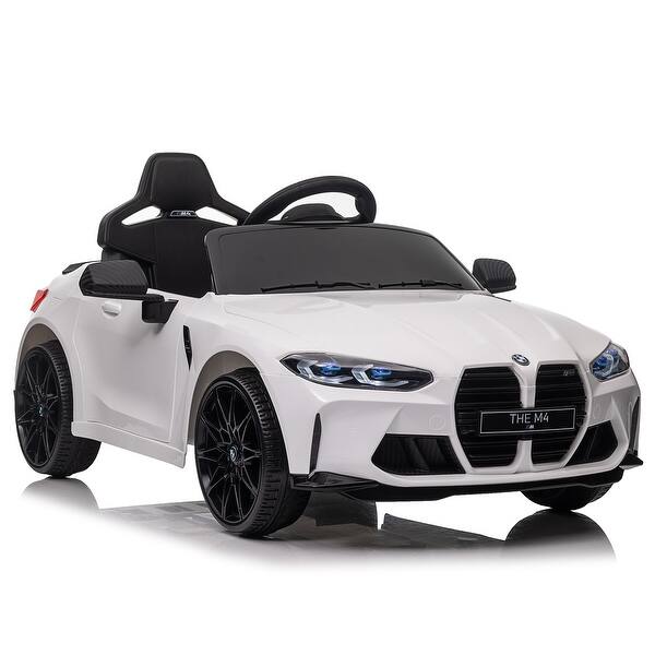 slide 2 of 18, 12v Kids ride on toy car 2.4G W/Parents Remote Control - White White