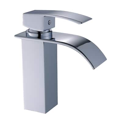 Chrome Bathroom Faucet,Faucet for Bathroom Sink,Single Hole Faucet