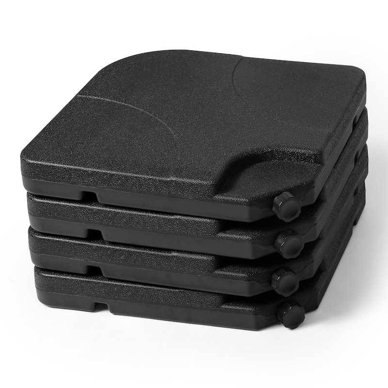 Hilford Cantilever 4-piece Heavy Duty Fillable Patio Umbrella Weighted Base Stand