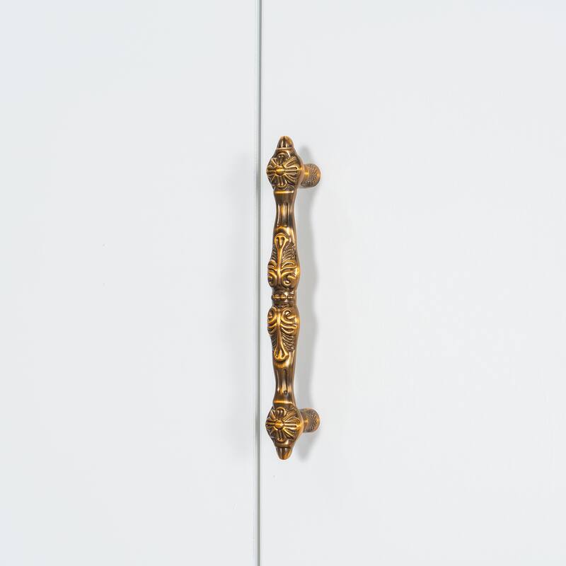 Queen Size Wall Bed with Sofa and Shelves, Space-Saving Design, White Panel, Green Sofa